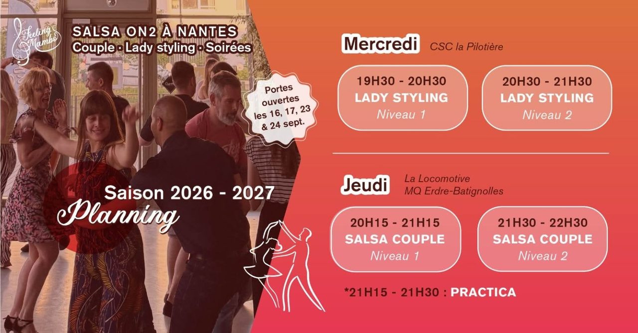 🕺Portes ouvertes Feeling Mambo 2026 – 2027 💃