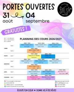Portes ouvertes gratuites Salsa Grenoble