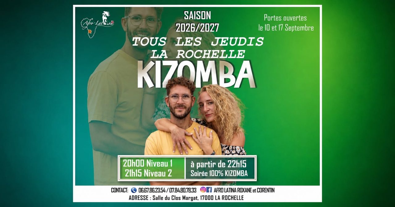 Portes ouvertes KIZOMBA à La Rochelle SAISON 2026/2027 by AFRO LATINA