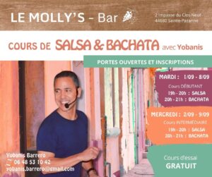 « PORTES OUVERTES pour les COURS de SALSA et BACHATA »