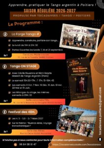Programme annuel Tocadanses / Tango / Poitiers