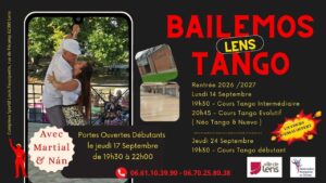 Rentrée Tango Argentin 2026 avec Nán & Martial à Lens