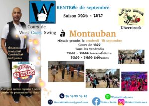 Rentrée West Coast Swing à l&rsquo;Accrorock MONTAUBAN