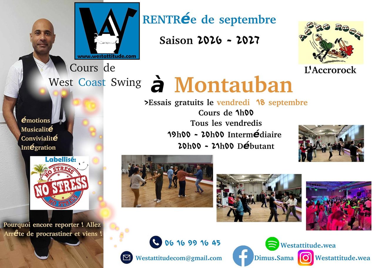 Rentrée West Coast Swing à l&rsquo;Accrorock MONTAUBAN