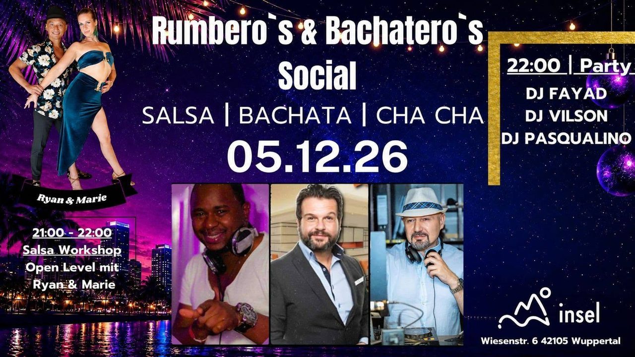 Rumbero&rsquo;s & Bachatero&rsquo;s Social – Dezember edition –