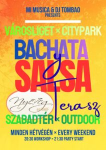 🌅Salsa-Bachata Terasz party 08.07🪷VÁROSLIGETi tópart, Nyereg Étterem 💃 Workshop & Vendégtáncosok