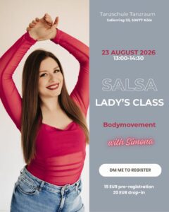 ✨Salsa Lady’s Class with Simona✨August Edition