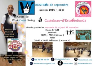 Sept 2026 Rentrée West Coast Swing à Castenau-d&rsquo;Etrétefonds