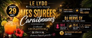 Soirée Antillaise au Lydo – Samedi 29 aout