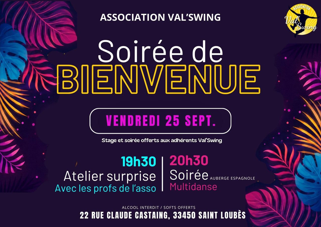 Soirée de bienvenue !