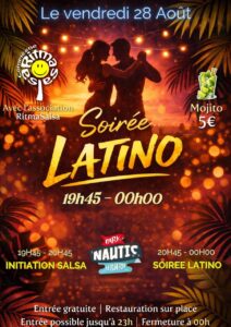 🎶 Soirée latino avec Ritmasalsa au Park Nautic Verberie – Août 2026