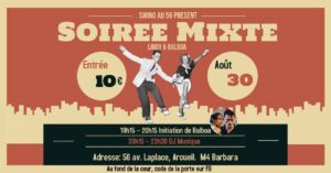 ✨ Soirée Mix : LINDY & BALBOA au 56 avec Initiation Balboa et DJ LUC aux platines ! ✨