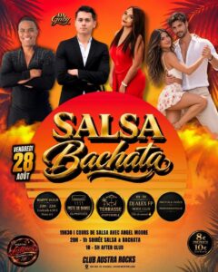 🔥 SOIRÉE SALSA & BACHATA 📍CLUB AUSTRA ROCKS avec DJ Gaby