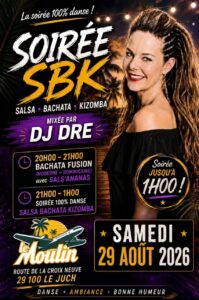 Soirée SBK, 21h-1h. Le Moulin discothèque – Le Juch (29)