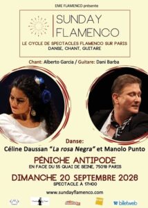 spectacle Sunday Flamenco / Paris / 20 septembre 2026