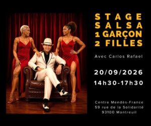 Stage de Salsa 1 garçon 2 filles