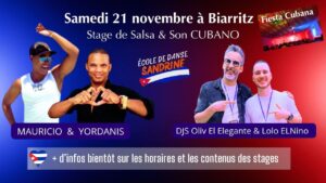 STAGE de SALSA CUBAINE 🇨🇺 avec Yordanis ❤️ SON avec Mauricio & Fiesta 🇨🇺 DJS Oliv & Lolo El Niño