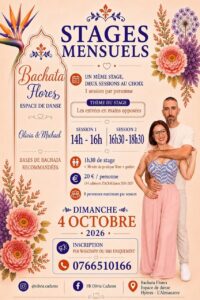 🌸Stage mensuel Bachata Flores🌸