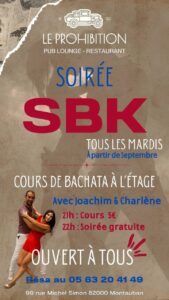 TOUT les 𝐌𝗔𝗥𝗗𝗜📍𝗠𝗢𝗡𝗧𝗔𝗨𝗕𝗔𝗡 PROHIBITION💃 𝗦𝗢𝗜𝗥𝗘́𝗘 𝗦𝗕𝗞 avec Cours 𝐁𝐀𝐂𝐇𝐀𝐓𝐀