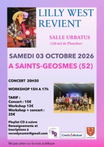 Workshop & Concert de Lilly West en Haute-Marne