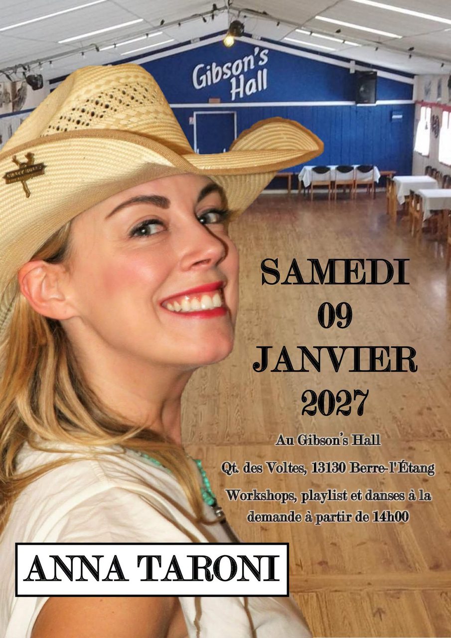 Workshops ANNA TARONI et soirée danse country, Gibson&rsquo;s Hall