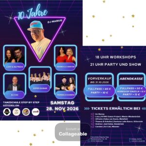 10 Jahre DJ Marius Jubiläum