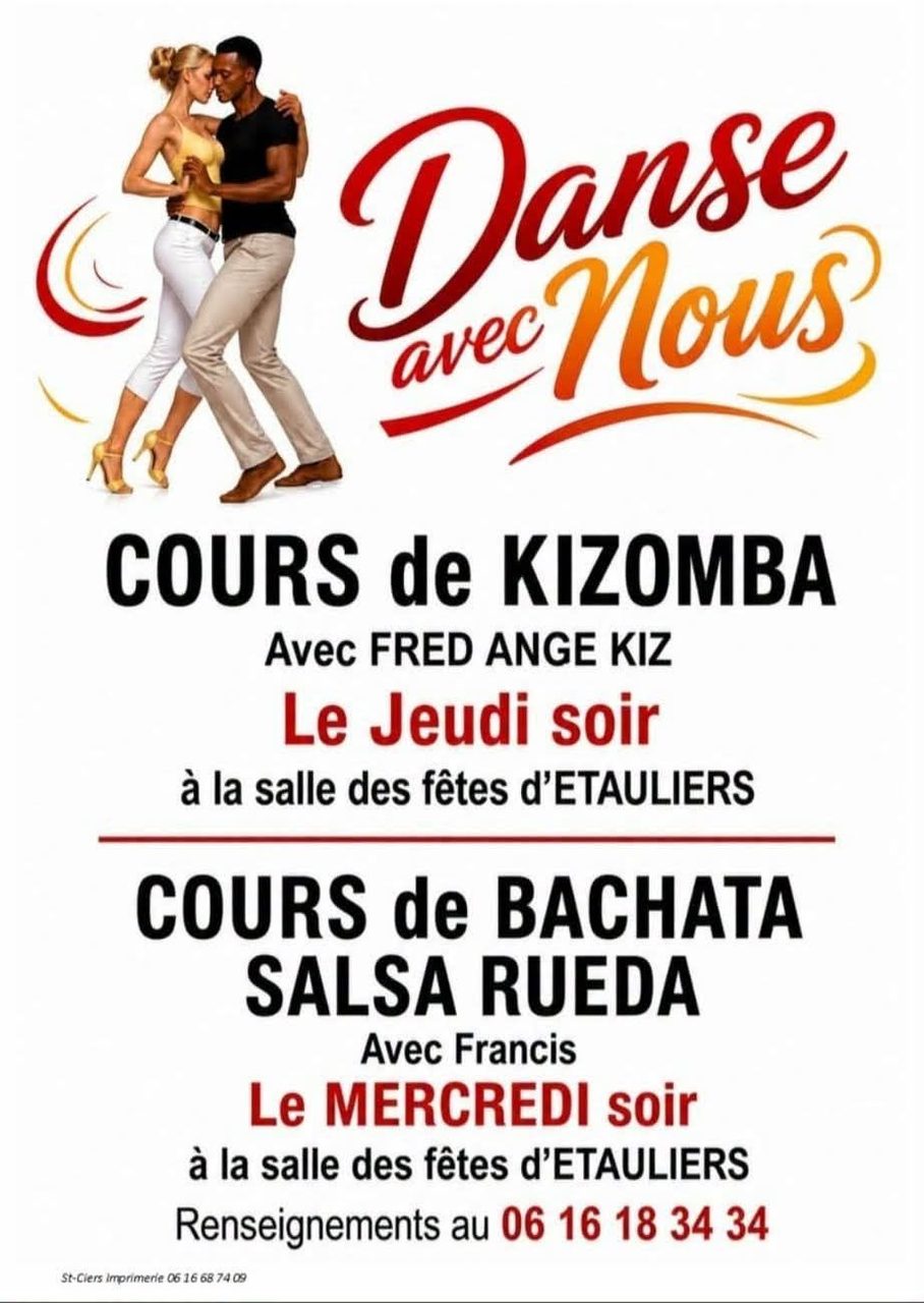17/09 DANSE AVEC NOUS : Cours de danse [ KIZOMBA & URBAN KIZ]