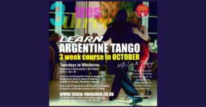 Argentine Tango 3 week beginners course – Wimborne!