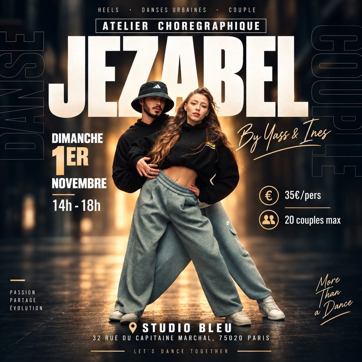 Atelier Chorégraphique Bachata – Jezabel by Y&I – 1er Novembre
