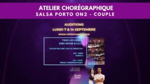 Atelier Chorégraphique Salsa Porto On2 – Couple avec Rayan et Lillù | Studio Mambo