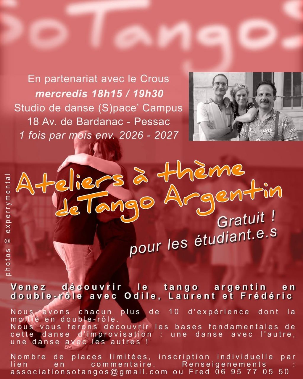 Ateliers à thème, de Tango Argentin