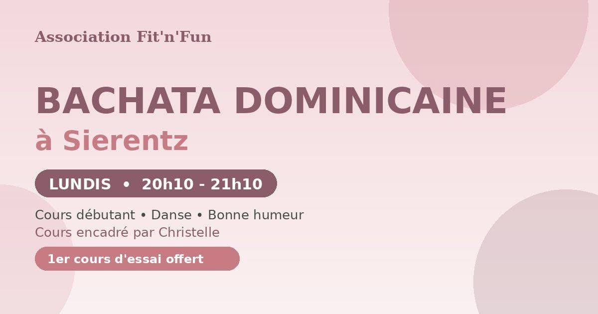 Bachata dominicaine à Sierentz