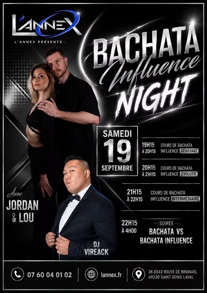 🔷BACHATA INFLUENCE NIGHT🔷