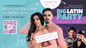 🩵 Bachata Sensual Intense Day mit Jorge & Mónica + Big Latin Party 🔥🎶