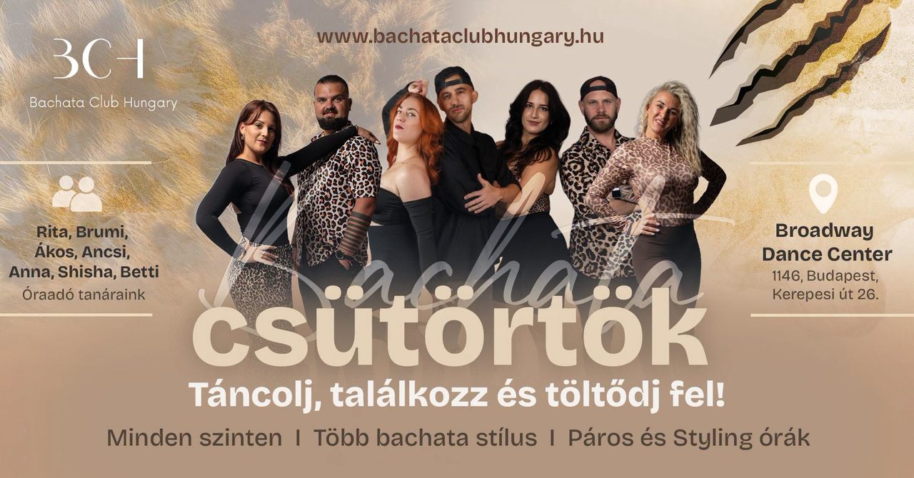 Bachata Tanfolyamok / Course – Csütörtök / Thursday – BCH