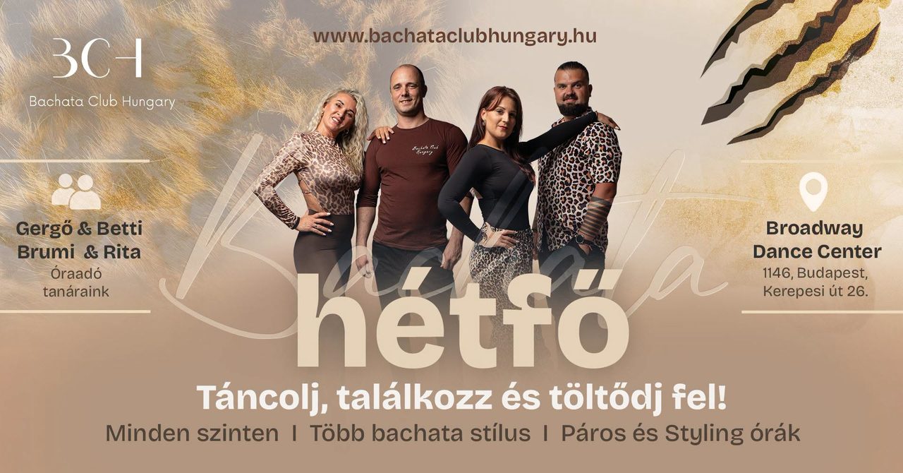 Bachata Tanfolyamok – Hétfő – BCH