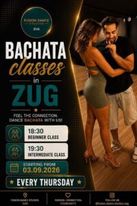 💃 Bachata Thursday in Zug @Fusion Dance Studios Zug