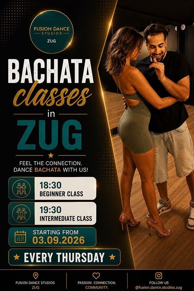 💃 Bachata Thursday in Zug @Fusion Dance Studios Zug