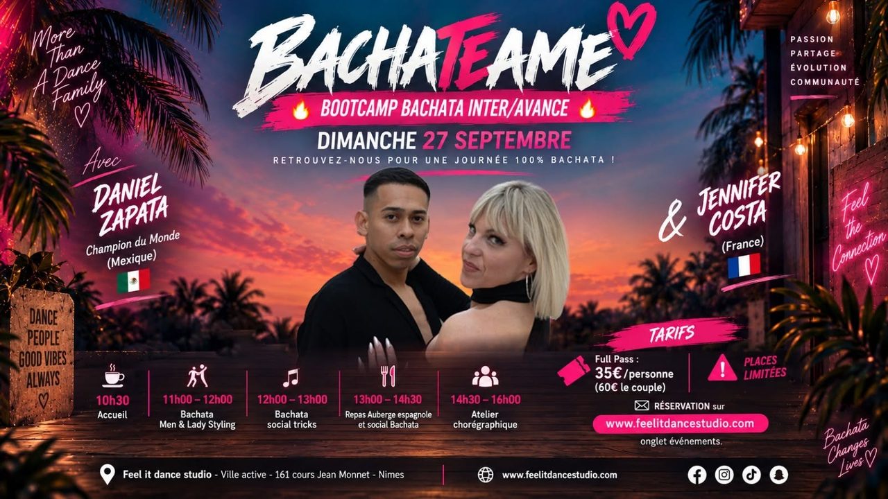 BACHATEAME ❤️Bachata Bootcamp INTER/AVANCE