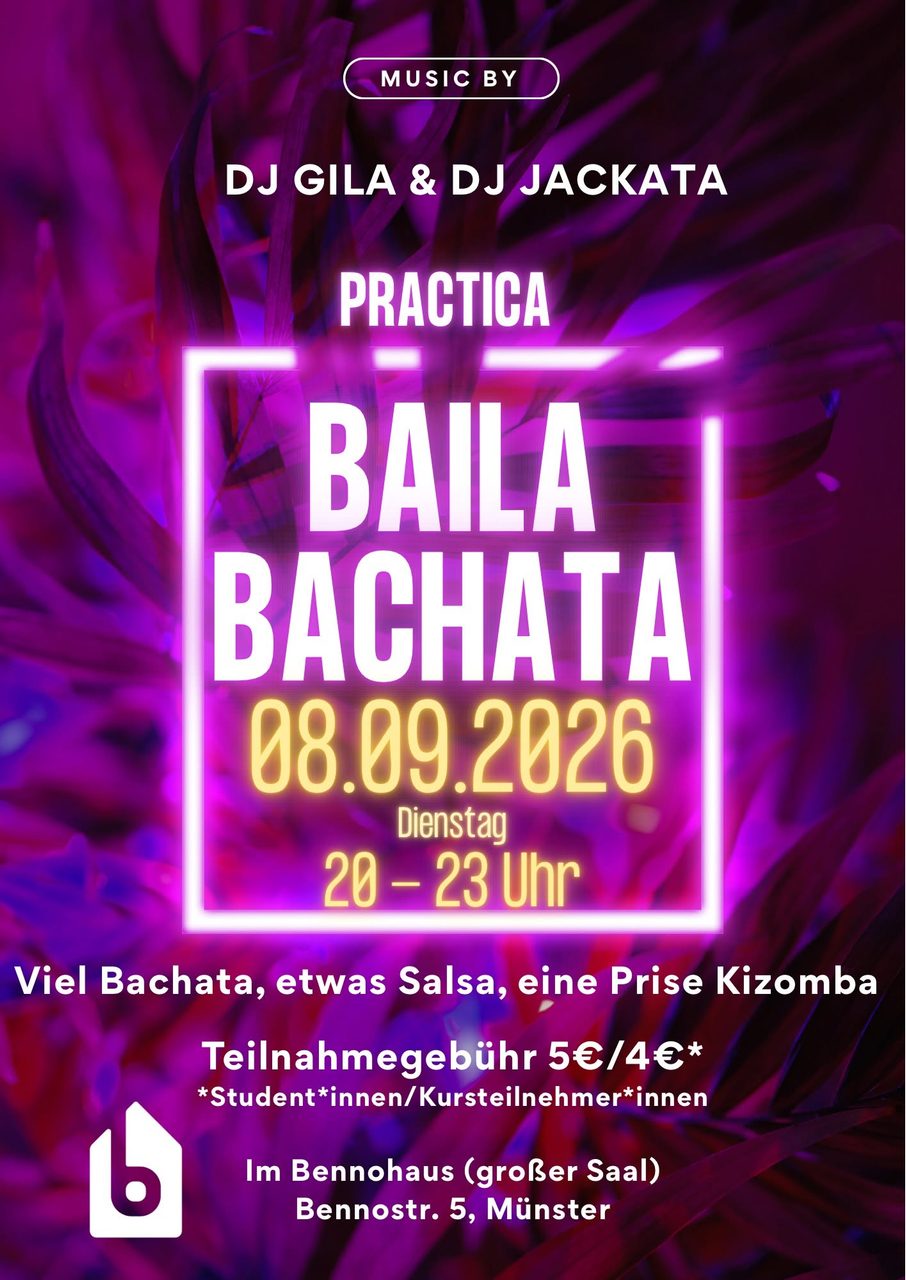 Baila Bachata! – Die Bachata-Practica im Bennohaus Münster