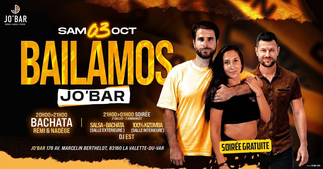 BAILAMOS JO&rsquo;BAR / 2 SALLES – 2 AMBIANCES