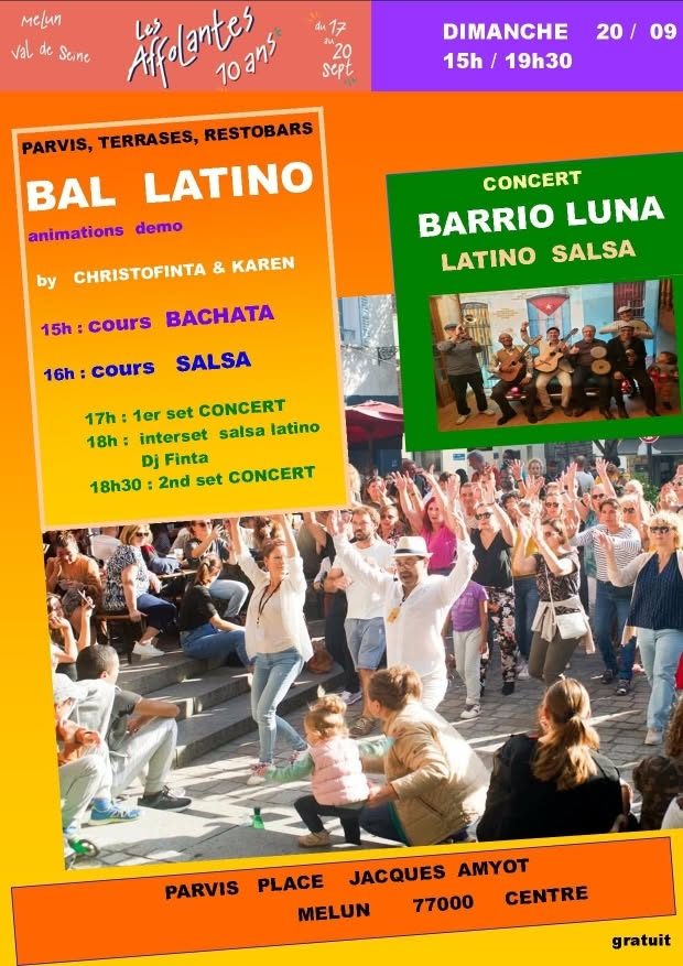 BAL LATINO avec BARRIO LUNA + Dj FINTA (gratuit)
