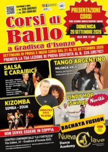 BALLA CON NOI: GIORNATA APERTURA – PRENOTA IL TUO POSTO AI CORSI DI BALLO 2026-2027