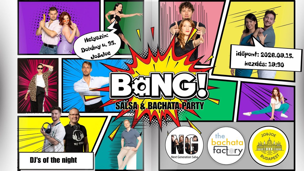 BaNG!💥SALSA&BACHATA PARTY💥dupla workshop – 09.15.