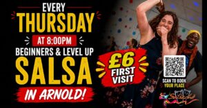 Beginner Crossbody Salsa + Level Up ★ Every Thursday ★ Arnold/Nottingham