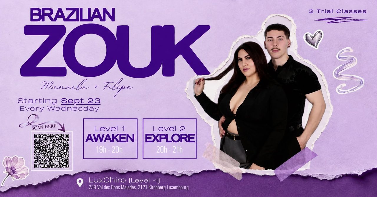 Brazilian Zouk Regular Classes – Luxembourg