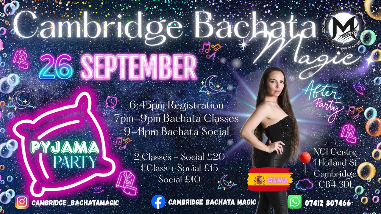 Cambridge Bachata Magic – Sat Party (26 Sept)