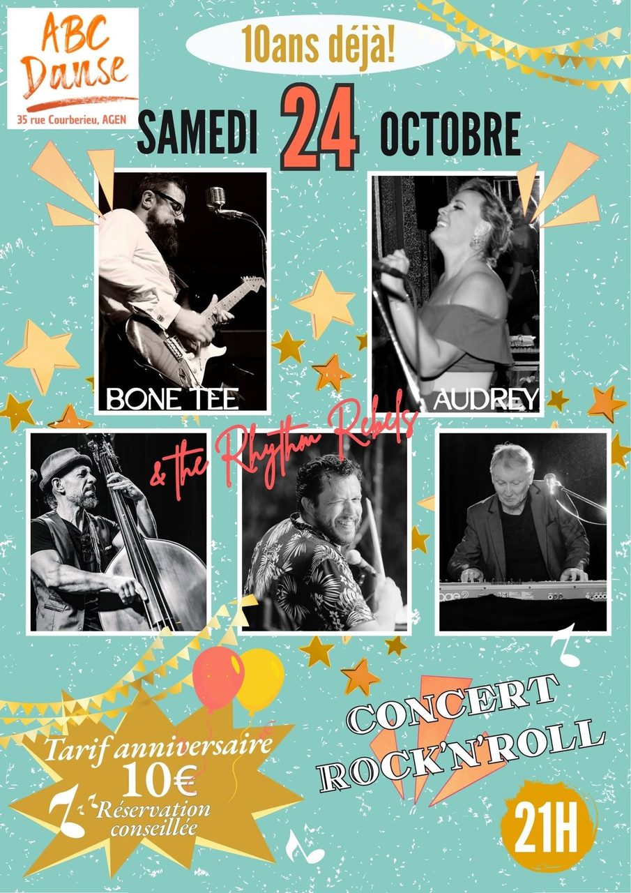 Concert Rock&rsquo;N&rsquo;Roll Spécial 10 ans déjà