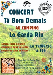 Concert Ta Bom Demais au Camping Lo Garda Riu