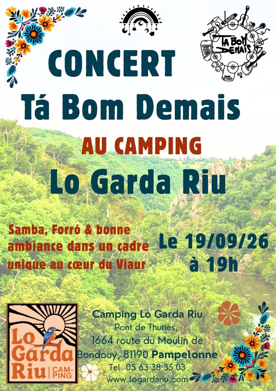 Concert Ta Bom Demais au Camping Lo Garda Riu